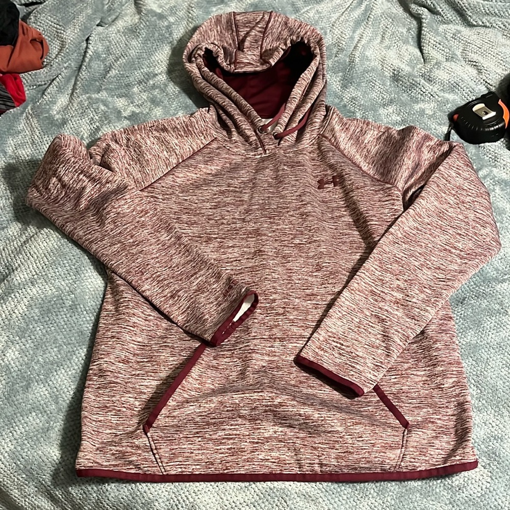 Under Armour Maroon Pullover Sweater with Hood